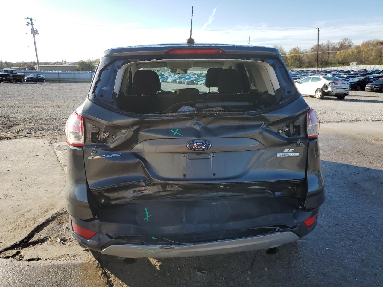 2016 Ford Escape VIN 1FMCU0GX2GUB54244 Copart auction photo, rear end damage thumbnail 6