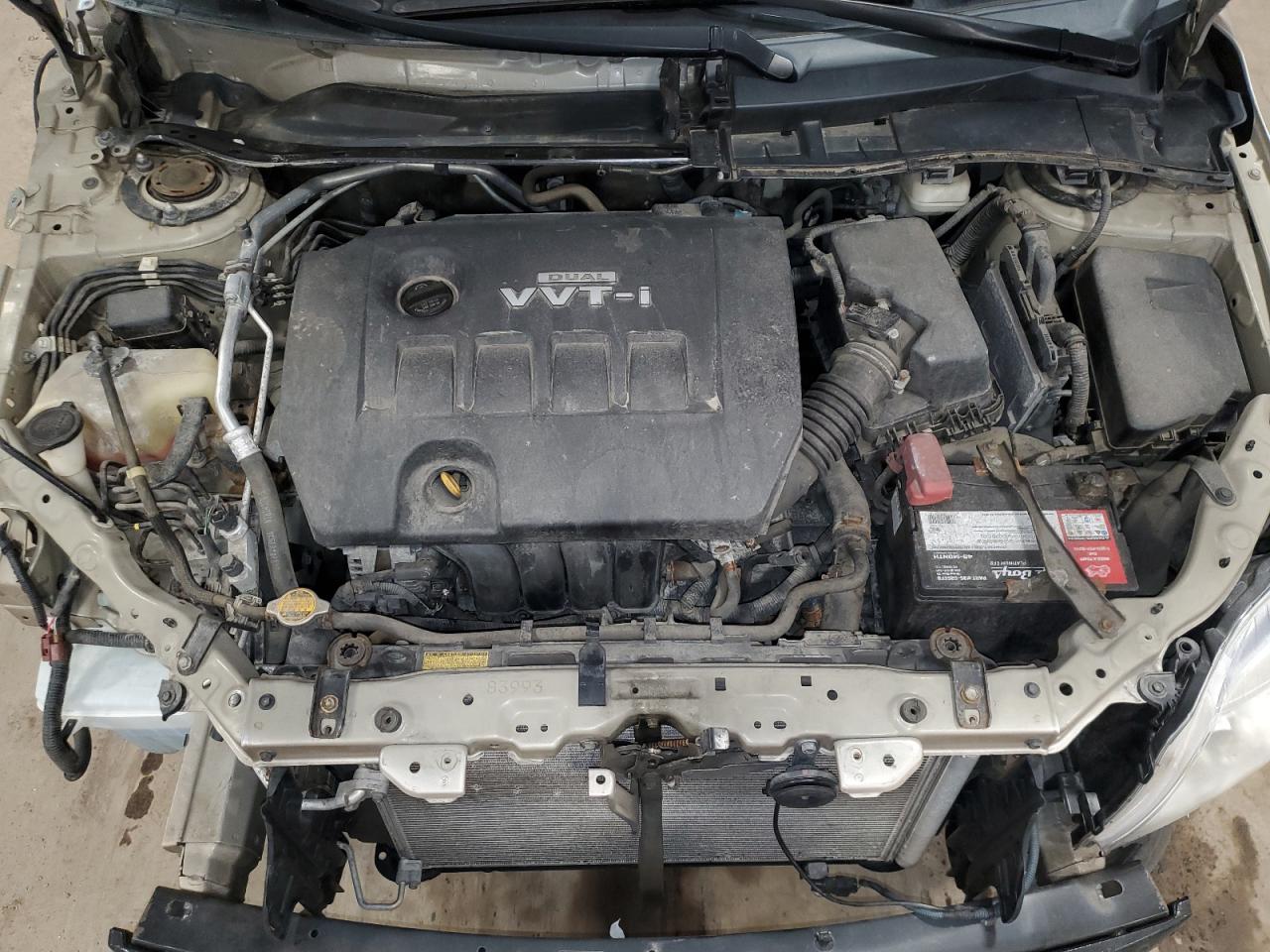 2010 Toyota Corolla VIN 2T1BU4EE3AC501061 Copart auction photo, front end / side damage thumbnail 11