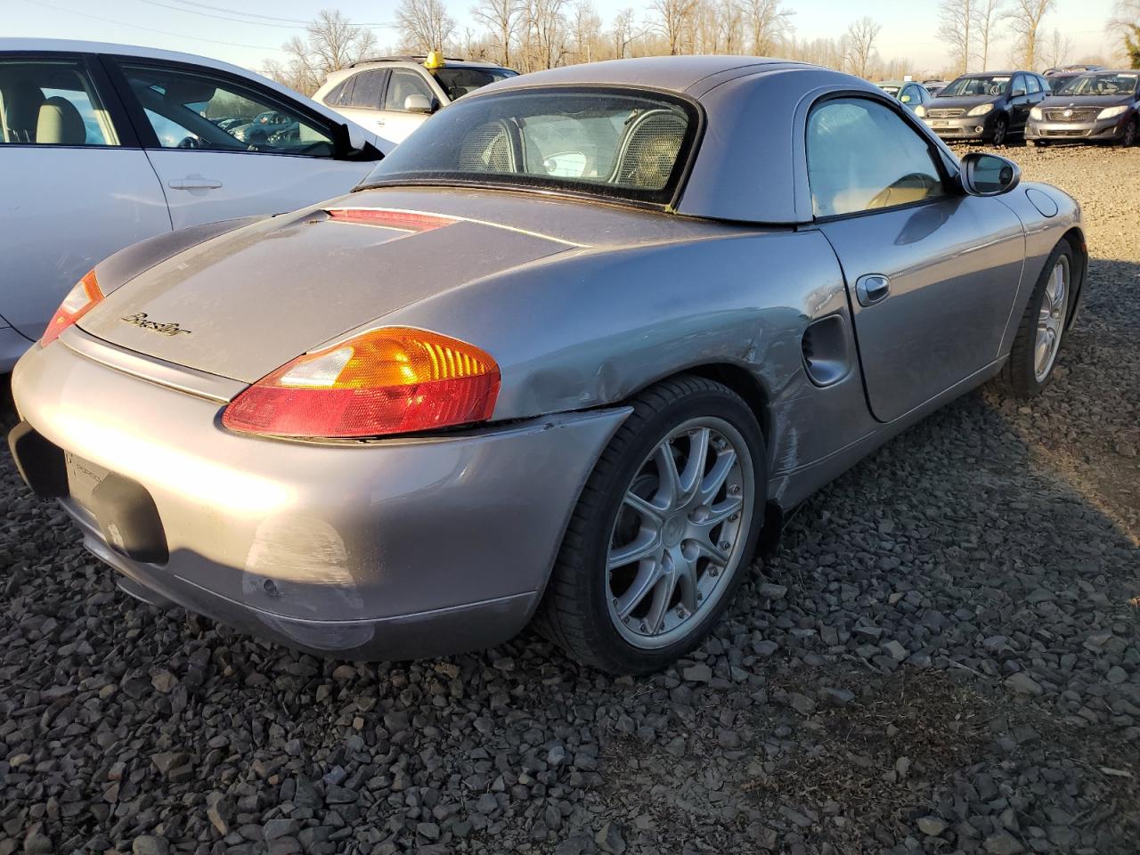 2001 Porsche Boxster VIN WP0CA29881U620183 Copart auction photo, front end / rear end damage thumbnail 3
