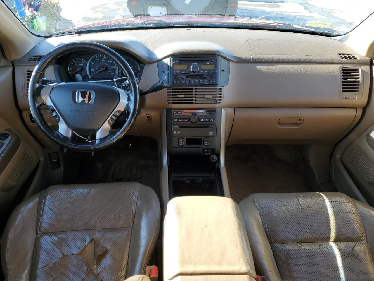 2004 Honda Pilot VIN 5FNYF18684B003218 Copart auction photo, front end / hail damage thumbnail 8