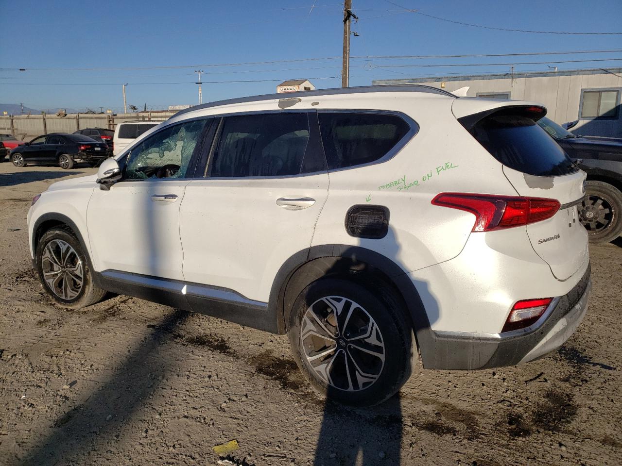 2019 Hyundai Santa Fe VIN 5NMS53AA6KH112808 Copart auction photo, side damage thumbnail 2