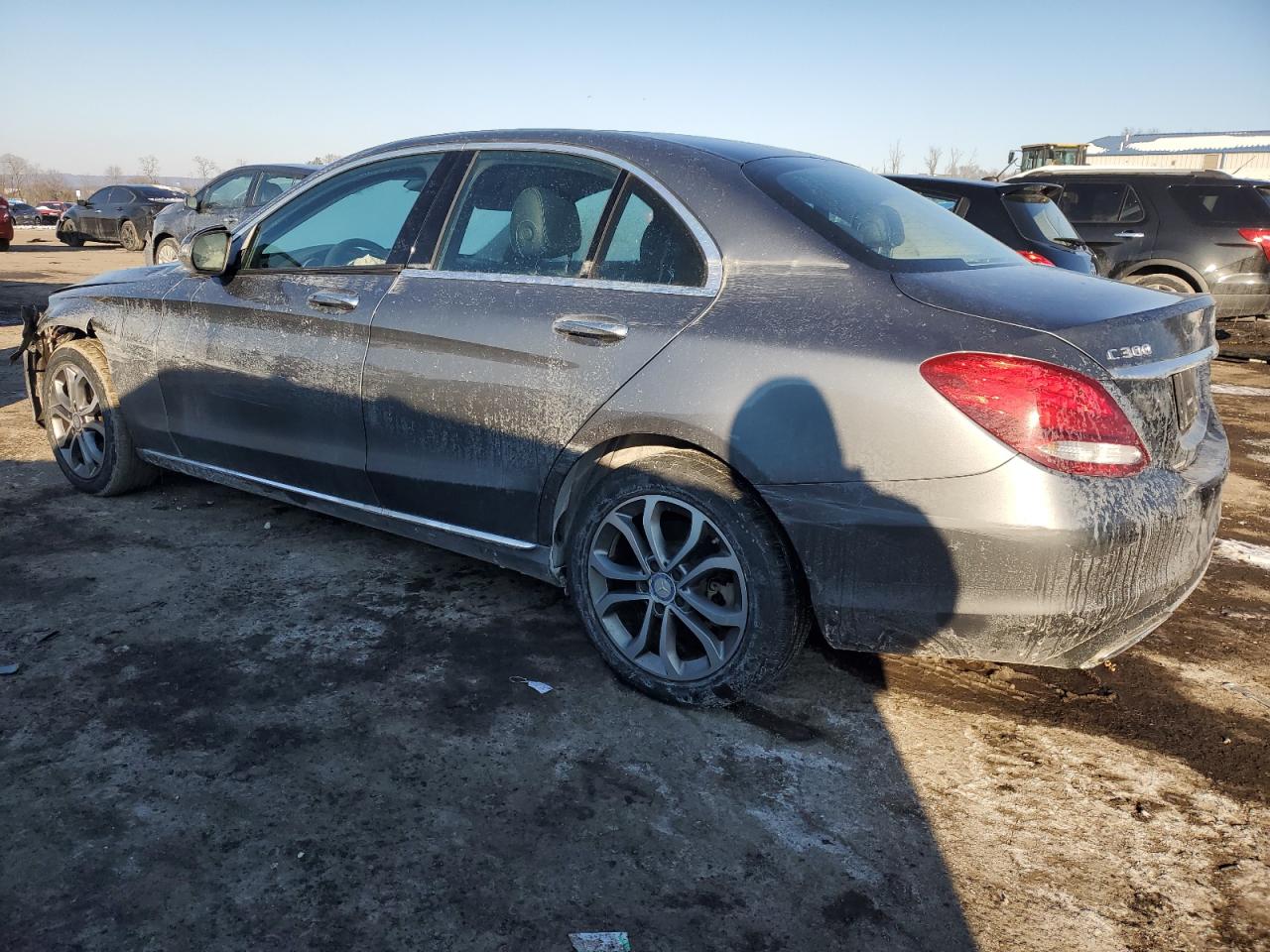 2017 Mercedes-Benz C-klasse VIN 55SWF4KB0HU207305 Copart auction photo, front end / side damage thumbnail 2