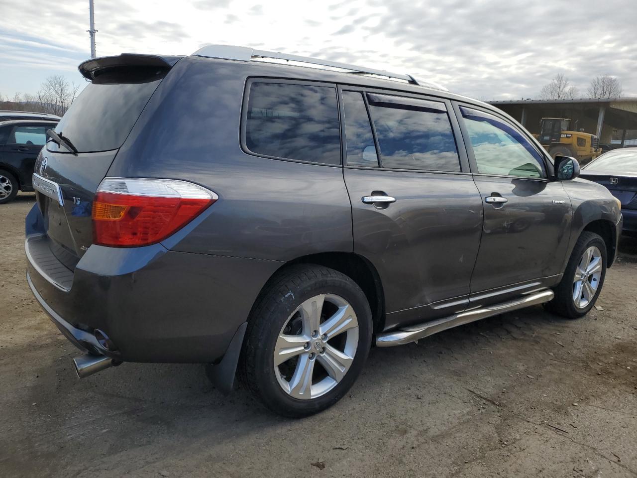 2009 Toyota Highlander VIN JTEES42A092120231 Copart auction photo, side / front end damage thumbnail 3