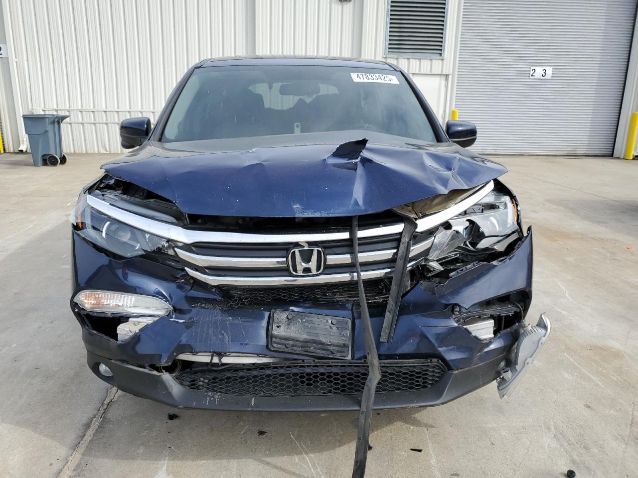 2016 Honda Pilot VIN 5FNYF6H56GB058114 Copart auction photo, front end damage thumbnail 5