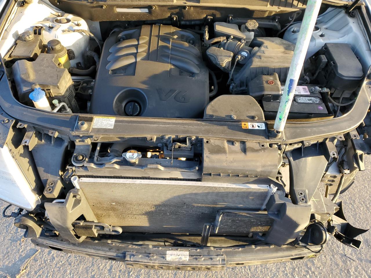2012 Hyundai Veracruz VIN KM8NU4CC3CU200497 Copart auction photo, front end / side damage thumbnail 12
