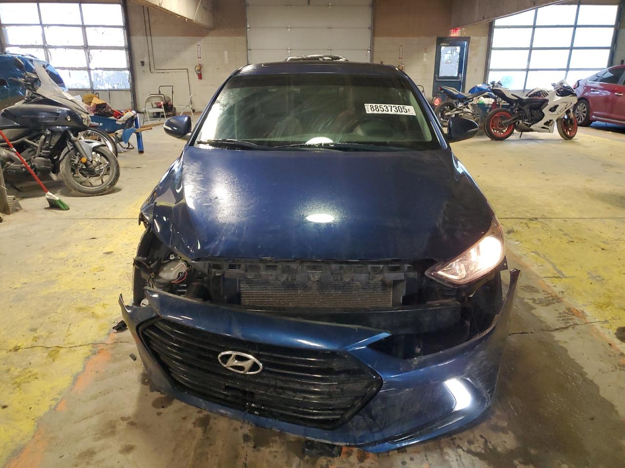 2017 Hyundai Elantra VIN 5NPD84LF1HH009838 Copart auction photo, front end / rear end damage thumbnail 5