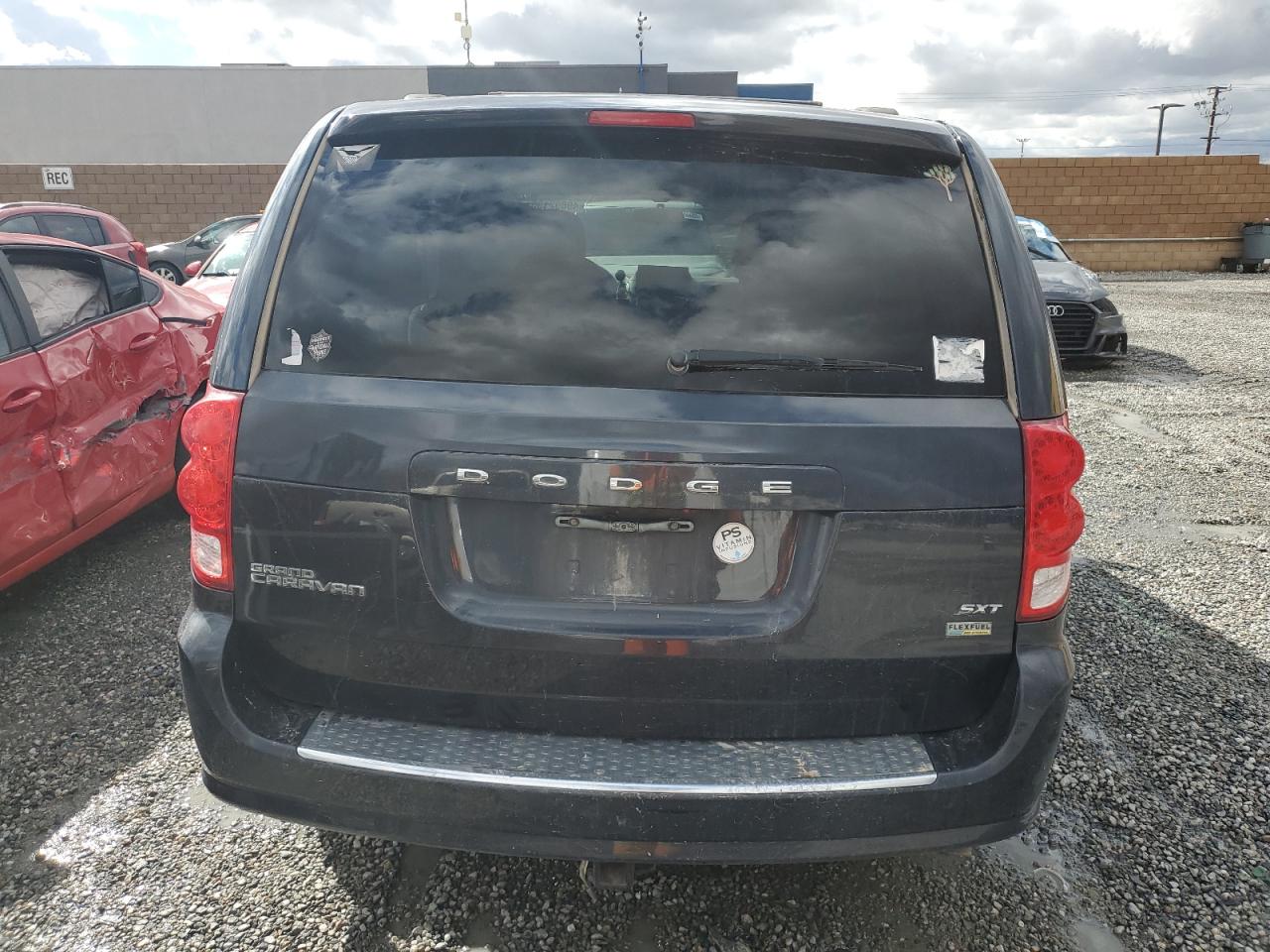 2014 Dodge Caravan VIN 2C4RDGCG6ER267007 Copart auction photo, front end / rear end damage thumbnail 6
