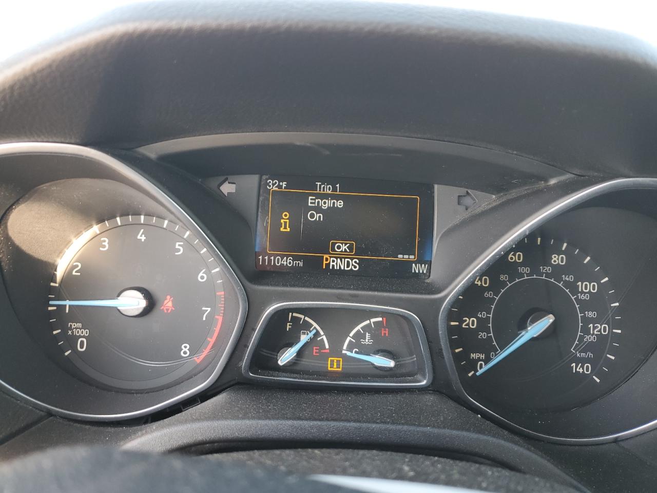 2016 Ford Focus VIN 1FADP3KE4GL208985 Copart auction photo, rear end damage thumbnail 9