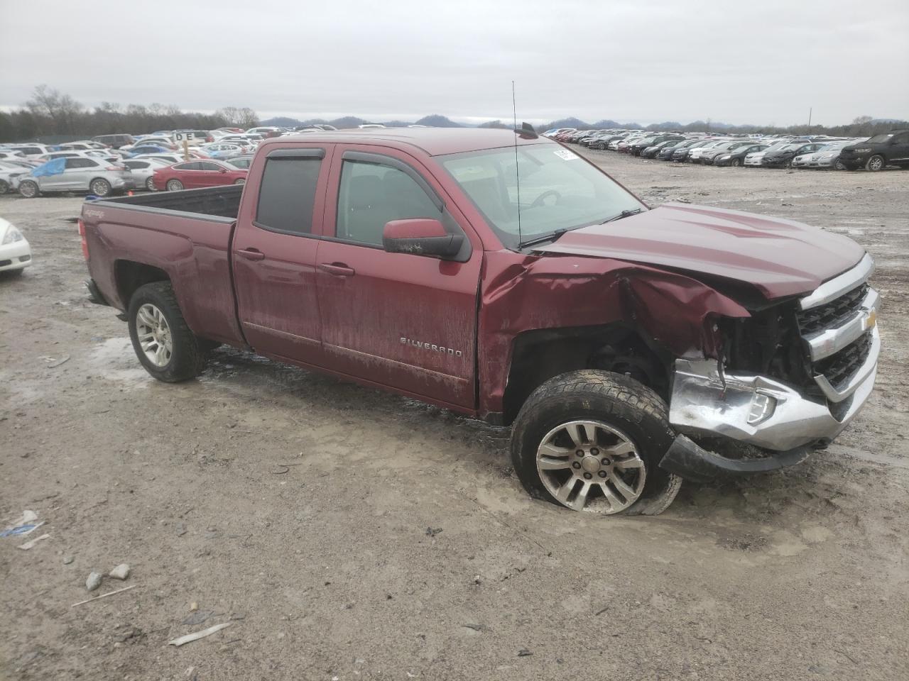 2017 Chevrolet Silverado VIN 1GCVKREH5HZ262865 Copart auction photo, front end / side damage thumbnail 4