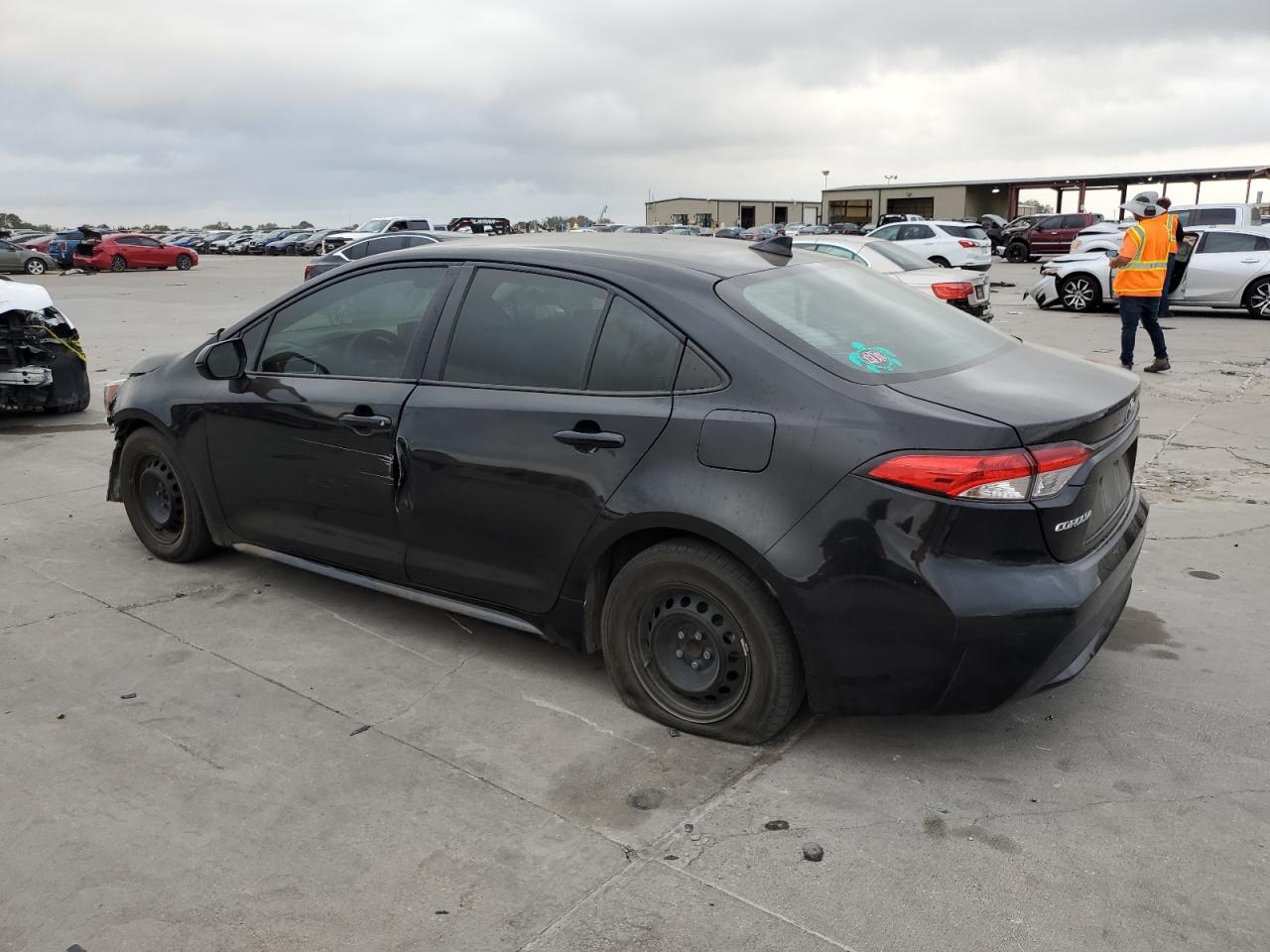 2020 Toyota Corolla VIN JTDDPRAE1LJ009736 Copart auction photo, front end / side damage thumbnail 2