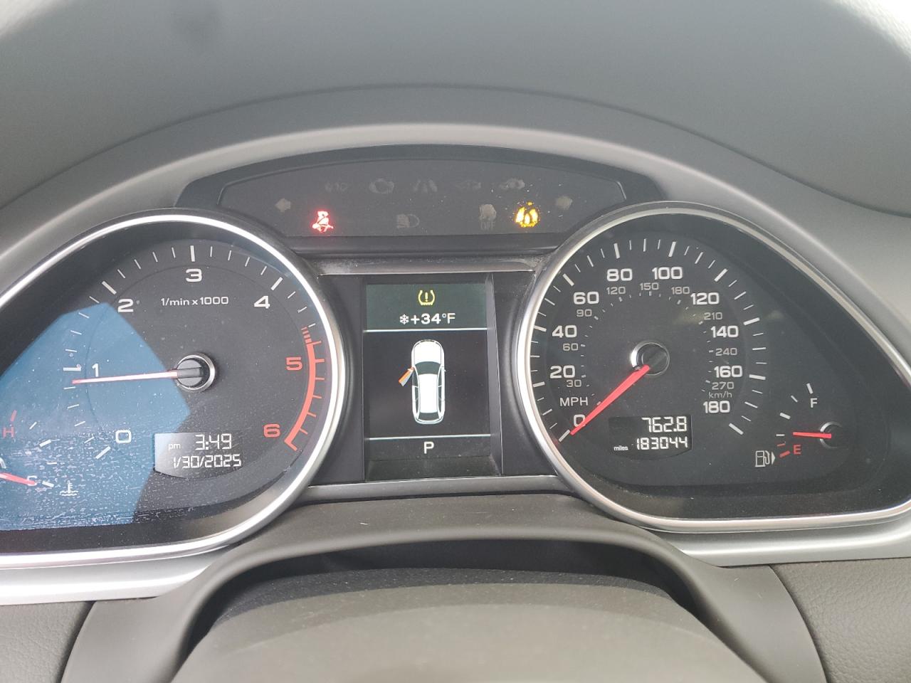 2014 Audi Q7 VIN WA1LMAFE0ED013285 Copart auction photo, normal wear damage thumbnail 9