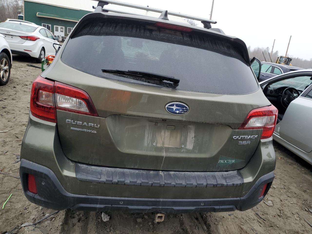 2019 Subaru Outback VIN 4S4BSETC7K3300363 Copart auction photo, front end / minor dent/scratches damage thumbnail 6