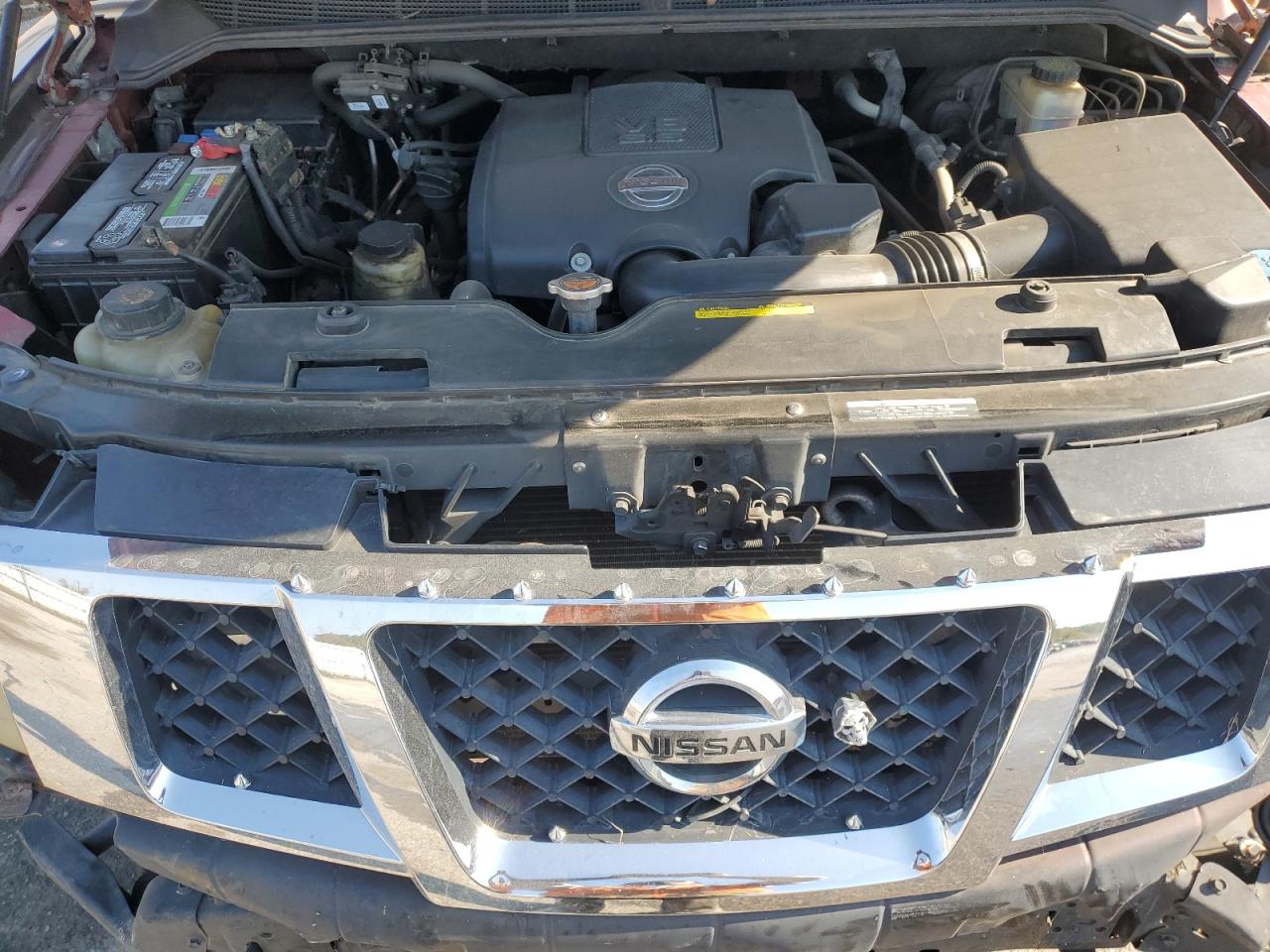 2010 Nissan Armada VIN 5N1BA0ND0AN619604 Copart auction photo, front end / side damage thumbnail 12
