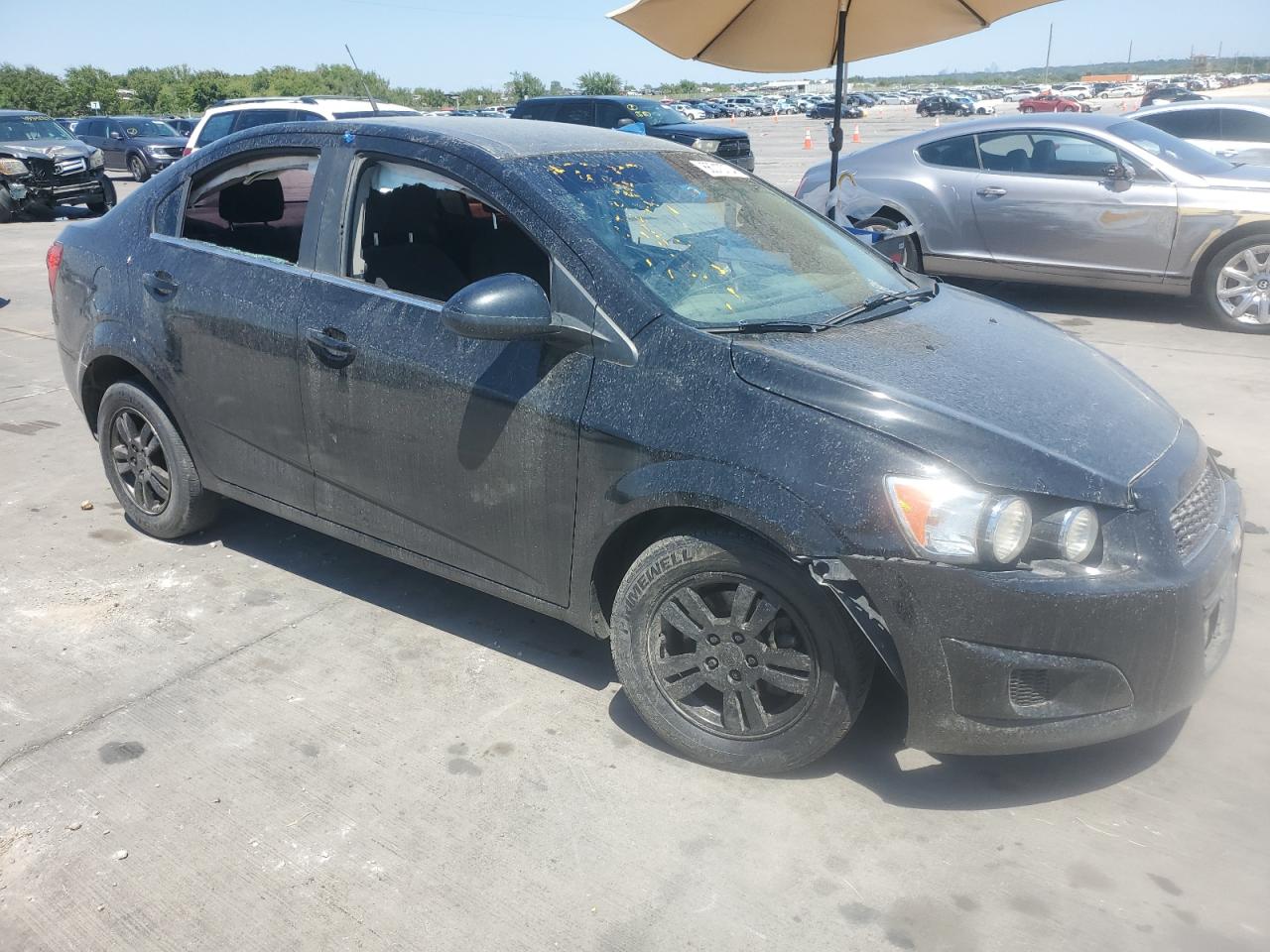 2013 Chevrolet Sonic VIN 1G1JD5SBXD4119802 Copart auction photo, front end damage thumbnail 4