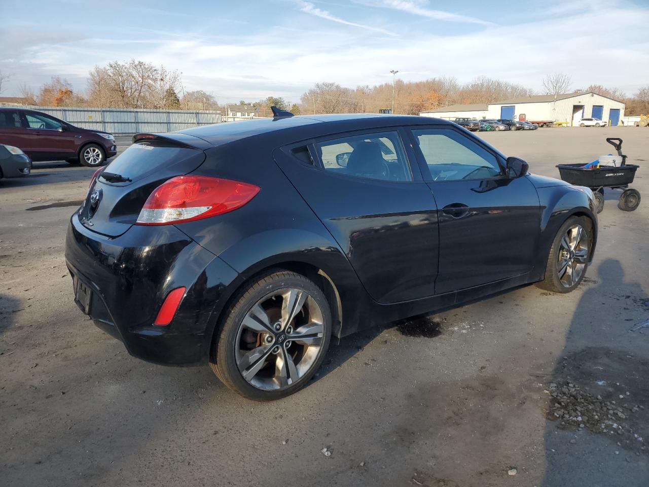 2017 Hyundai Veloster VIN KMHTC6ADXHU317728 Copart auction photo, front end damage thumbnail 3