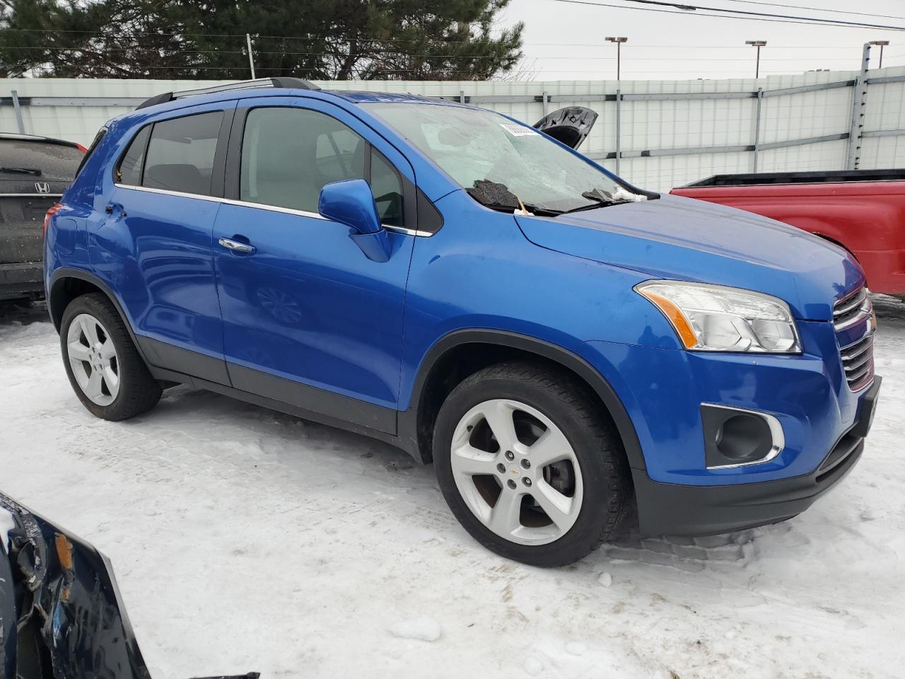 2015 Chevrolet Trax VIN KL7CJTSB9FB172239 Copart auction photo, all over damage thumbnail 4