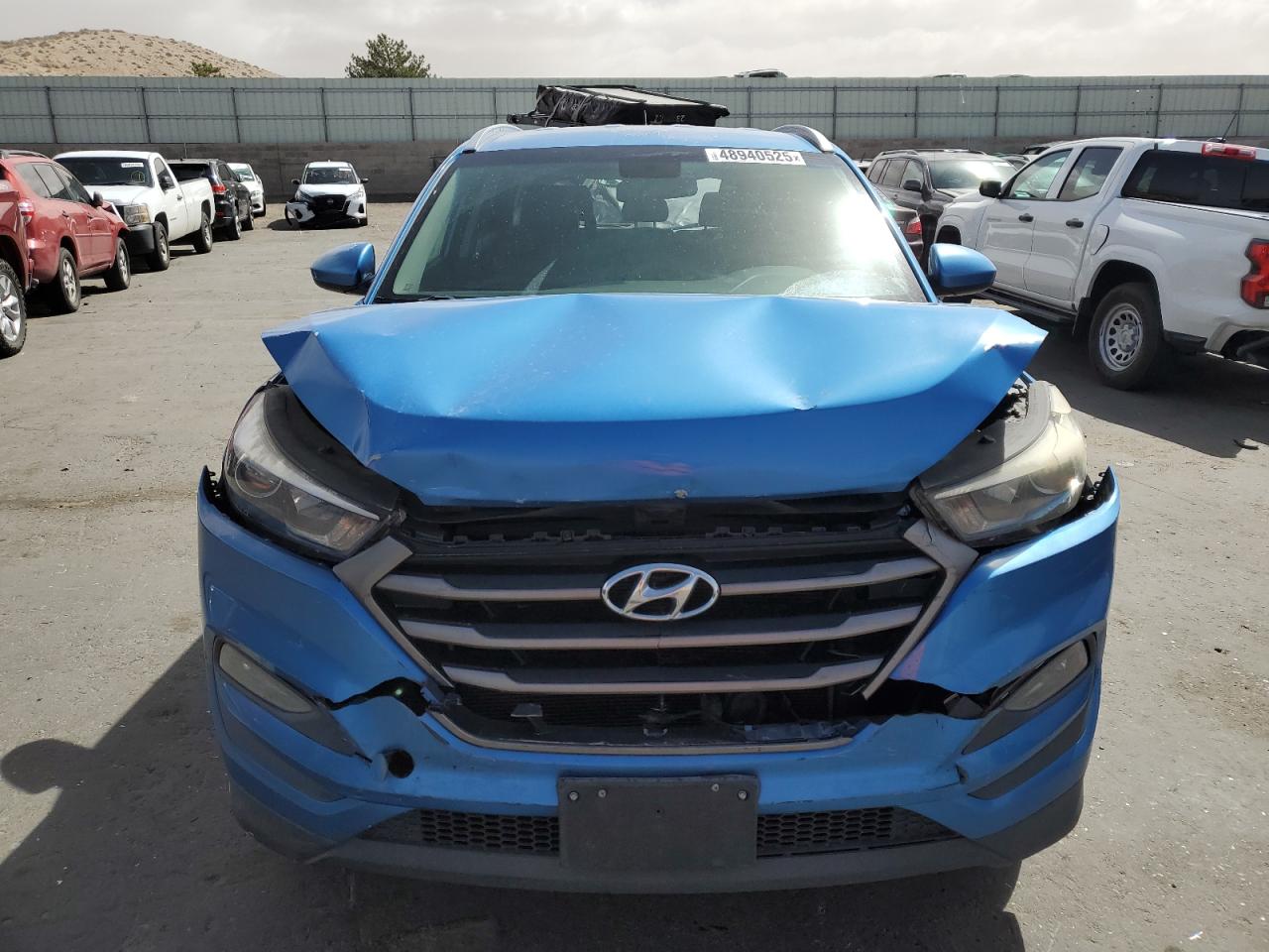 2016 Hyundai Tucson VIN KM8J3CA43GU130240 Copart auction photo, front end / rear end damage thumbnail 5