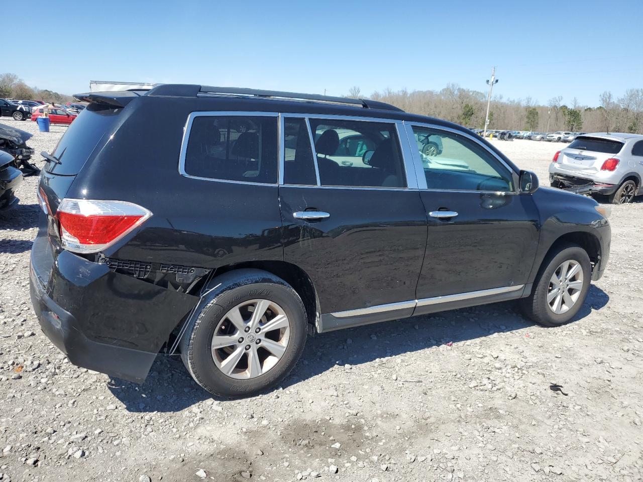 2013 Toyota Highlander VIN 5TDZK3EH1DS097469 Copart auction photo, rear end damage thumbnail 3