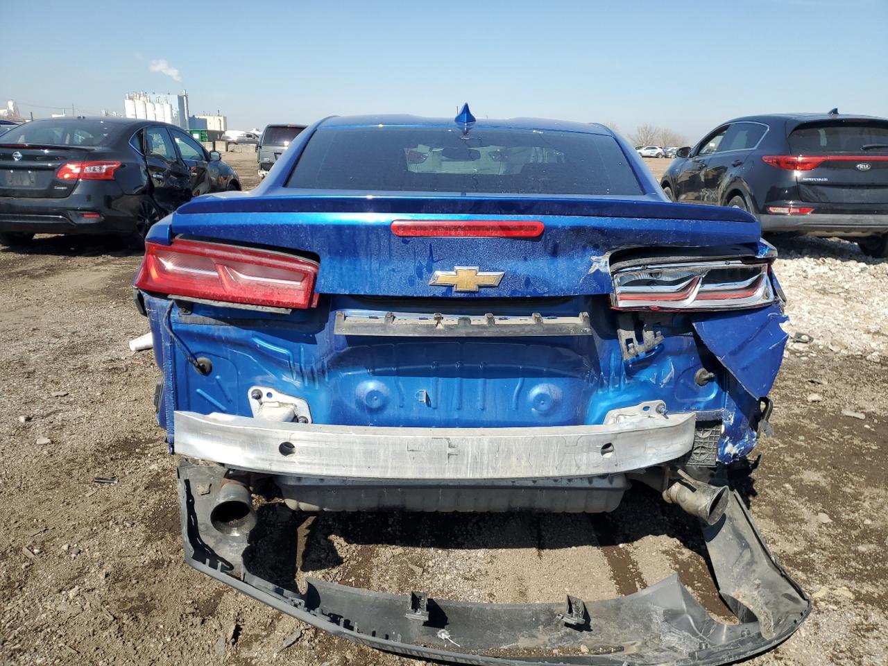 2018 Chevrolet Camaro VIN 1G1FB1RX5J0106450 Copart auction photo, rear end / side damage thumbnail 6