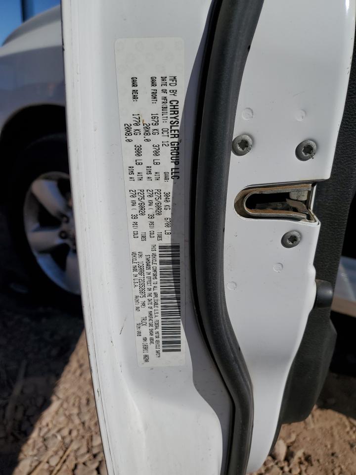 2013 RAM 1500 VIN 1C6RR6FT2DS526875 Copart auction photo, mechanical damage thumbnail 12