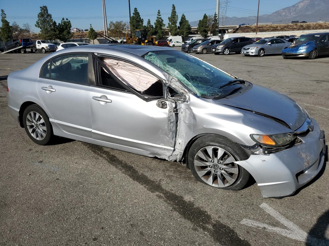 2010 Honda Civic VIN 19XFA1F87AE012732 Copart auction photo, front end / side damage thumbnail 4