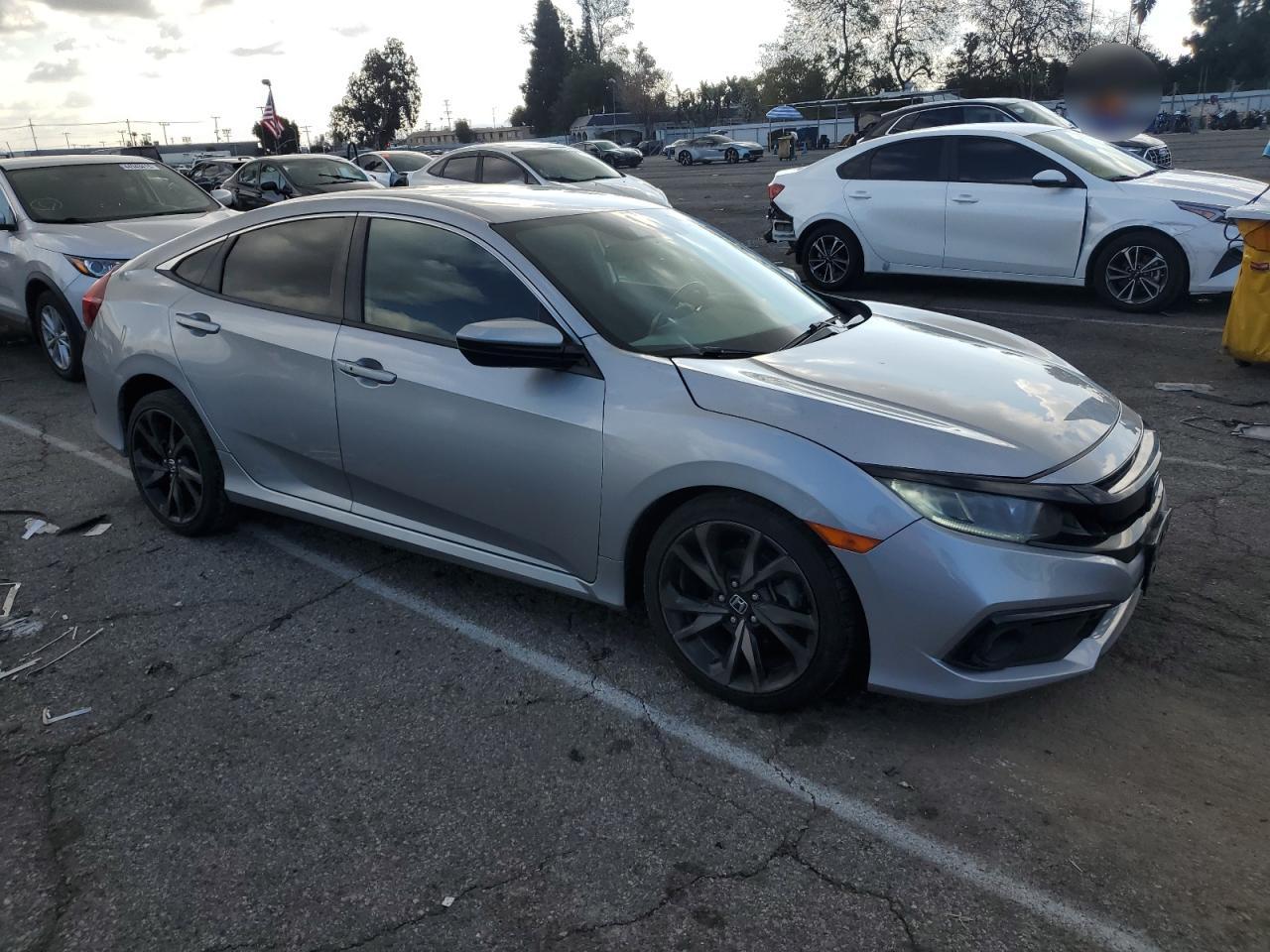 2019 Honda Civic VIN 2HGFC2F81KH507144 Copart auction photo, front end / undercarriage damage thumbnail 4