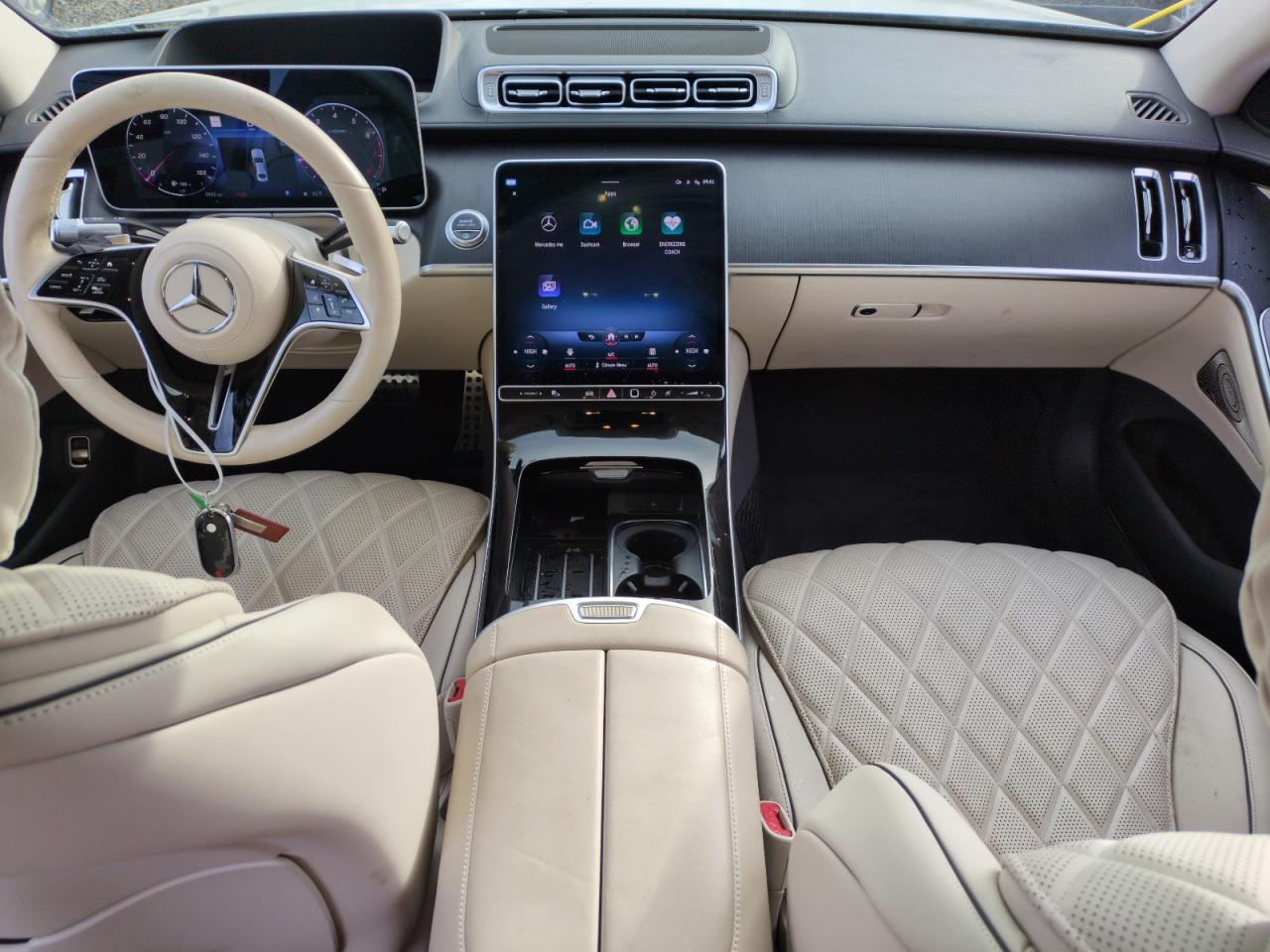 2022 Mercedes-Benz S-klasse VIN W1K6G7GB4NA067343 Copart auction photo, side damage thumbnail 8