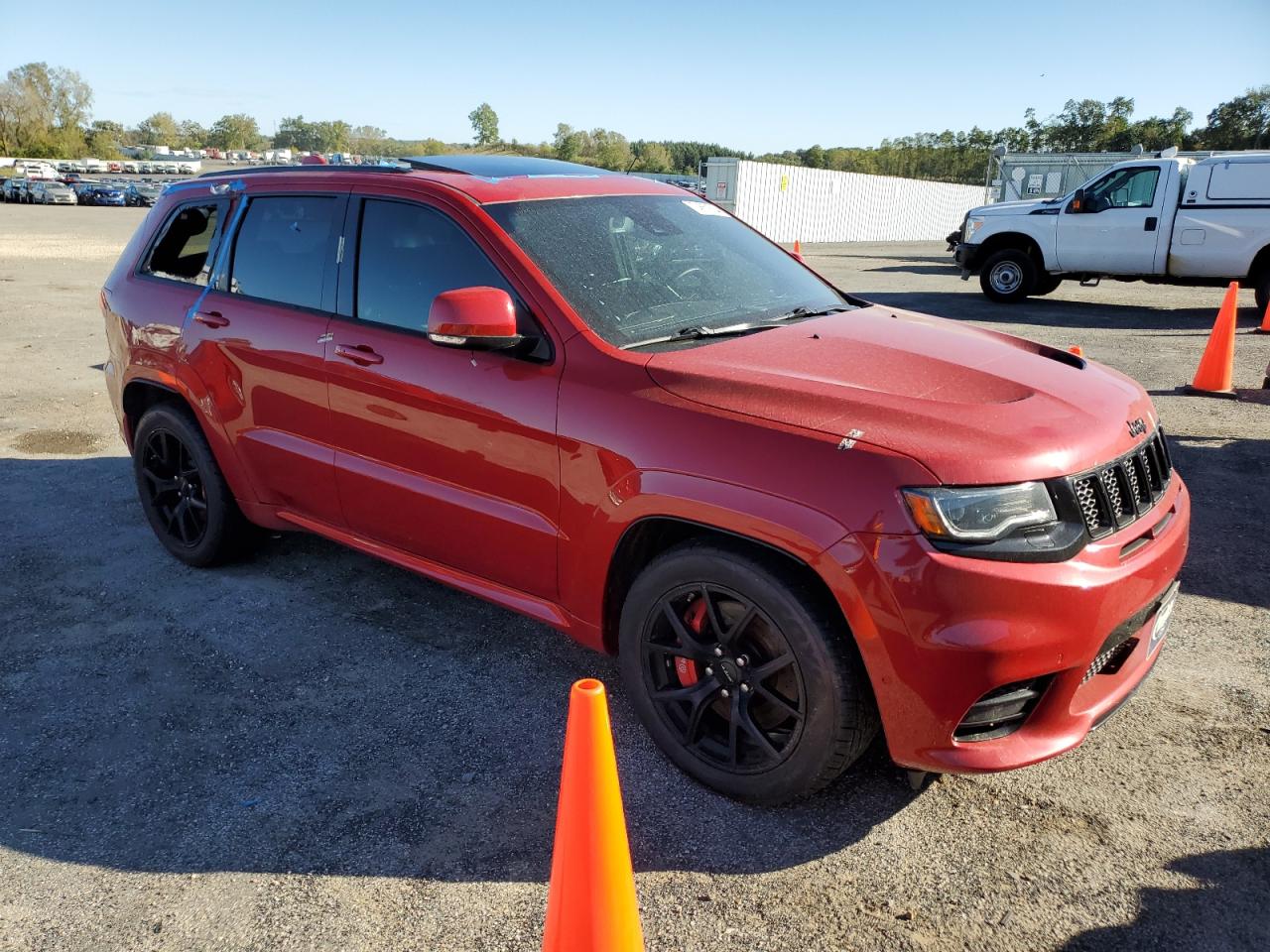2018 Jeep Grand Cherokee VIN 1C4RJFDJ9JC259855 Copart auction photo, front end damage thumbnail 4