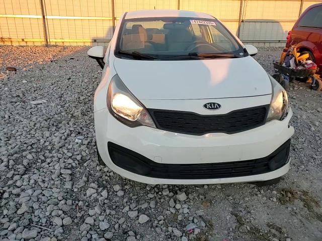 2014 KIA Rio VIN KNADM4A3XE6374641 Copart auction photo, front end / side damage thumbnail 11