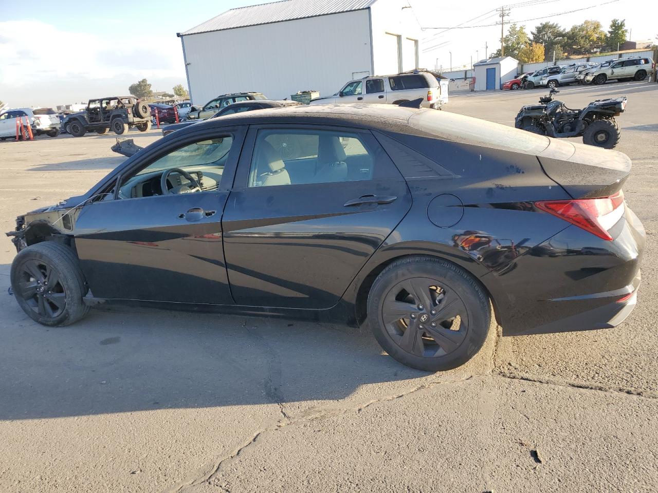 2022 Hyundai Elantra VIN KMHLM4AG9NU216428 Copart auction photo, front end damage thumbnail 2