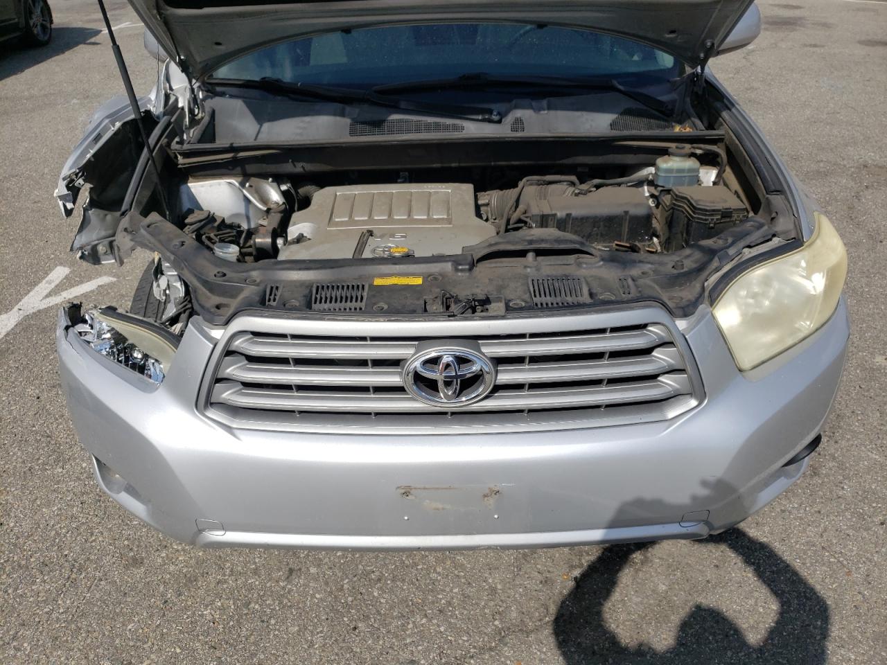 2008 Toyota Highlander VIN JTEDS41A282029389 Copart auction photo, rear end / front end damage thumbnail 12