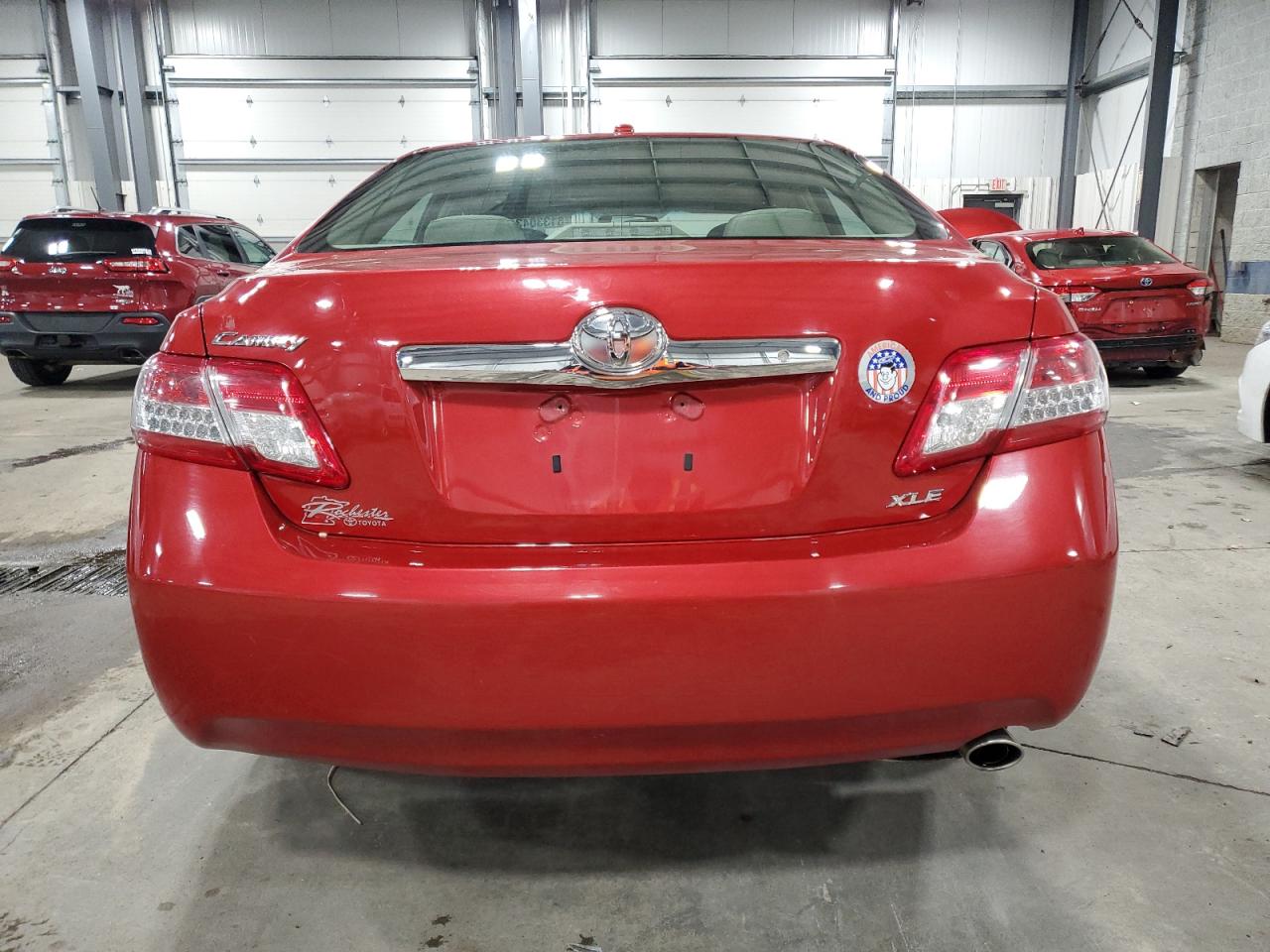 2011 Toyota Camry VIN 4T4BF3EK1BR210235 Copart auction photo, front end / hail damage thumbnail 6