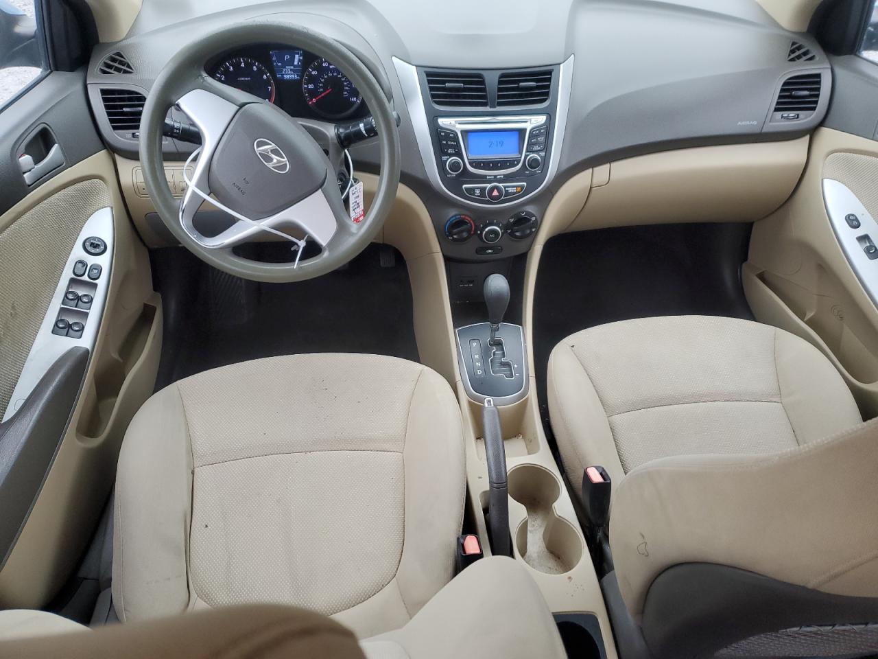 2013 Hyundai Accent VIN KMHCT4AE7DU460837 Copart auction photo, front end / minor dent/scratches damage thumbnail 8