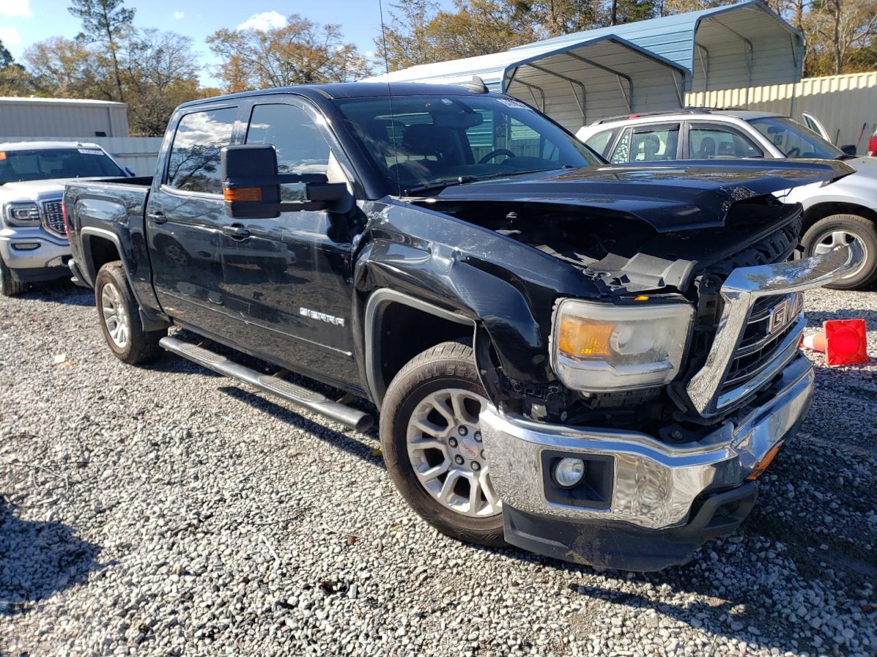 2015 GMC Sierra VIN 3GTU2UEC5FG495015 Copart auction photo, front end damage thumbnail 4