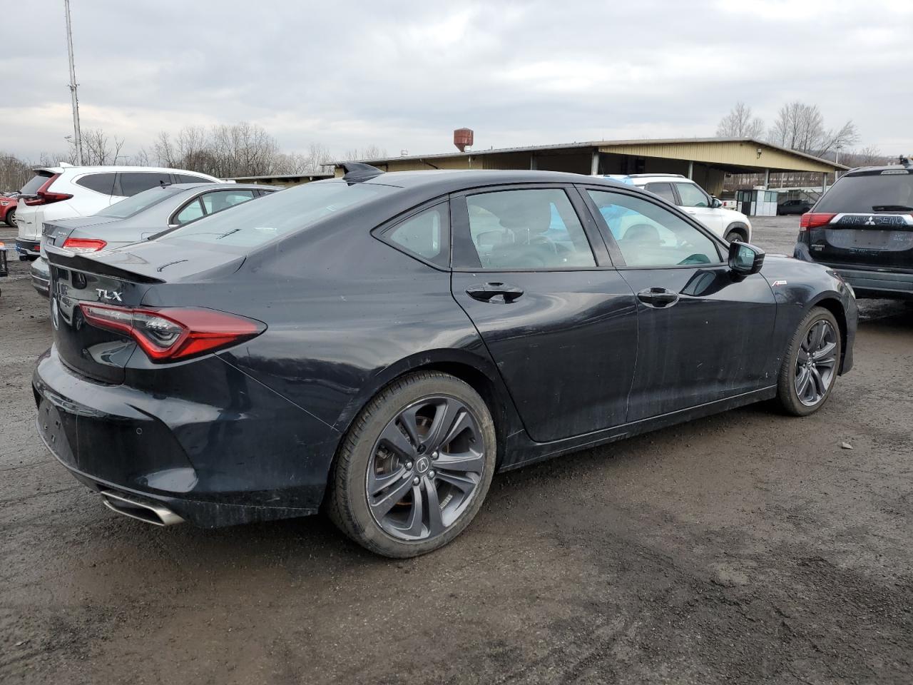 2022 Acura TLX VIN 19UUB5F51NA003407 Copart auction photo, front end / missing/altered vin damage thumbnail 3