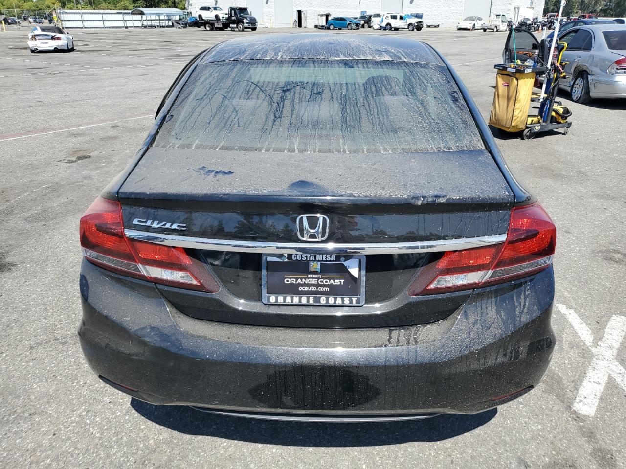 2013 Honda Civic VIN 19XFB2F87DE243993 Copart auction photo, side damage thumbnail 6