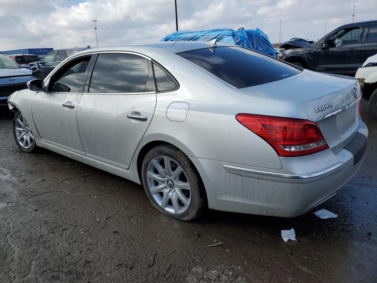 2013 Hyundai Equus VIN KMHGH4JH8DU058788 Copart auction photo, front end damage thumbnail 2