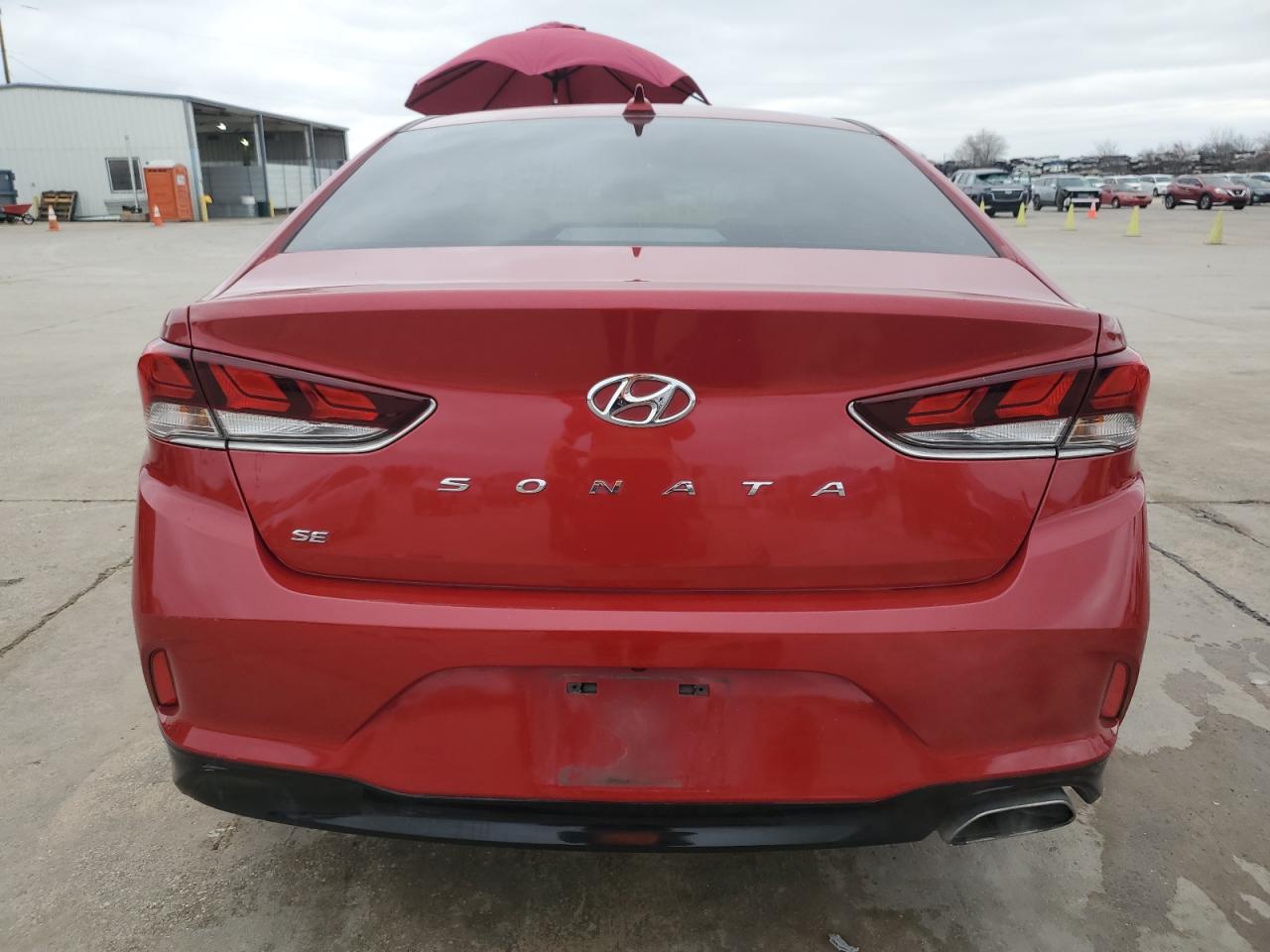 2018 Hyundai Sonata VIN 5NPE24AF1JH656206 Copart auction photo, side / front end damage thumbnail 6