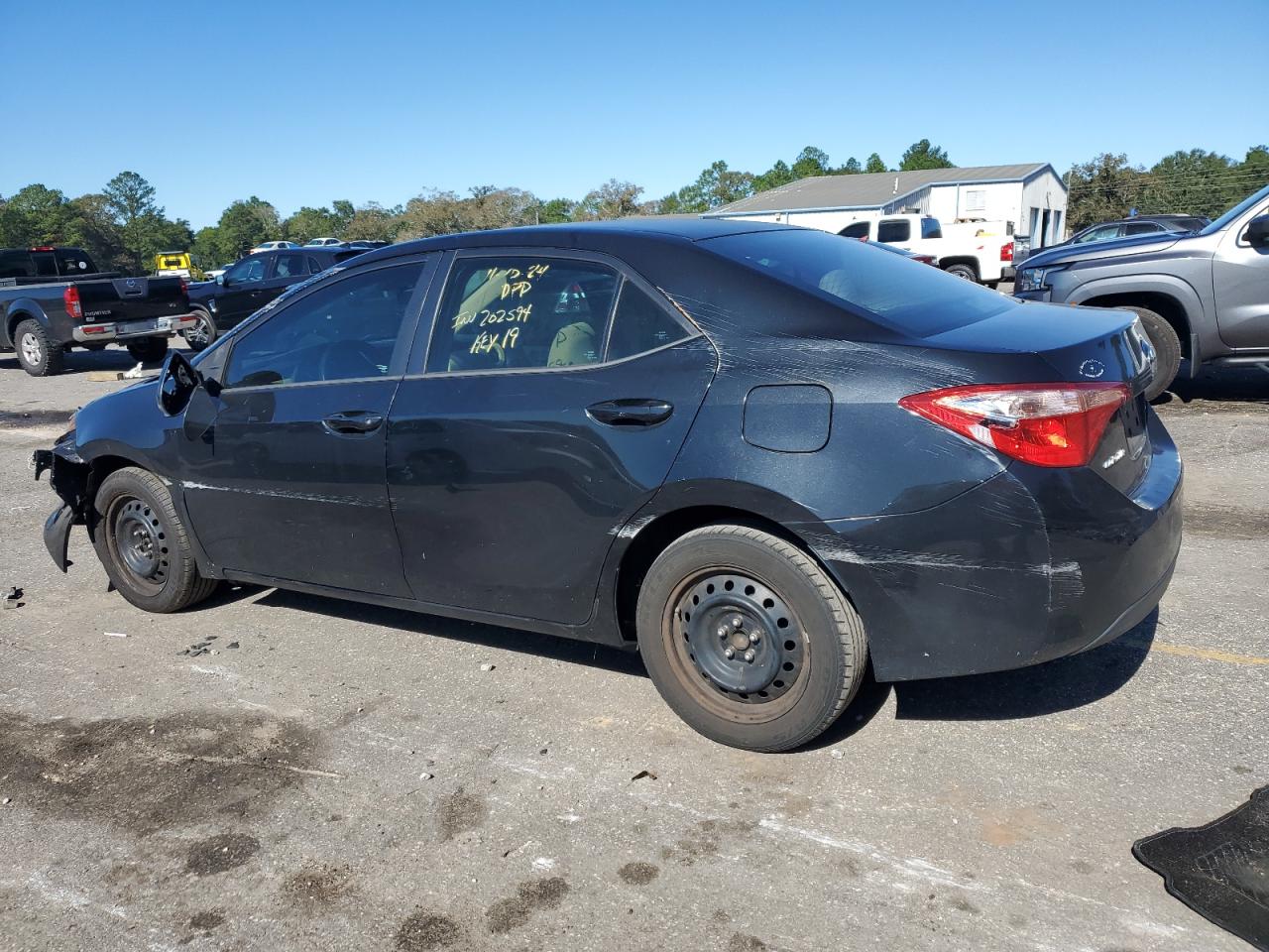 2017 Toyota Corolla VIN 5YFBURHE2HP674556 Copart auction photo, front end / side damage thumbnail 2
