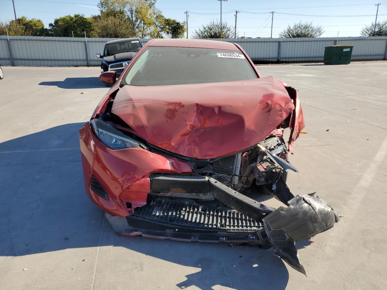 2019 Toyota Corolla VIN 5YFBURHE1KP934307 Copart auction photo, front end damage thumbnail 5