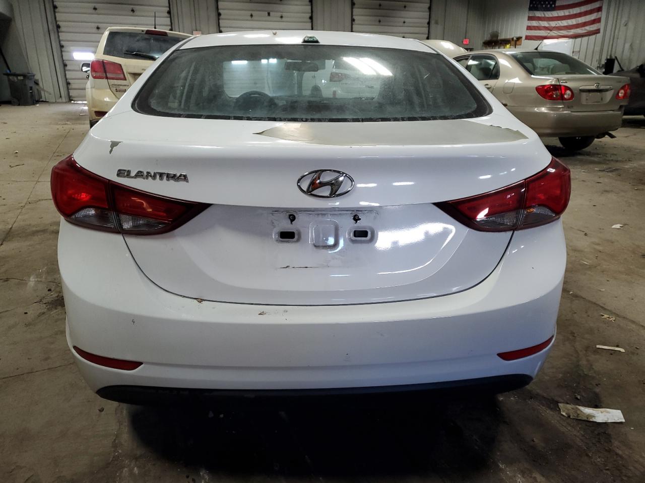 2016 Hyundai Elantra VIN 5NPDH4AE3GH719431 Copart auction photo, front end damage thumbnail 6