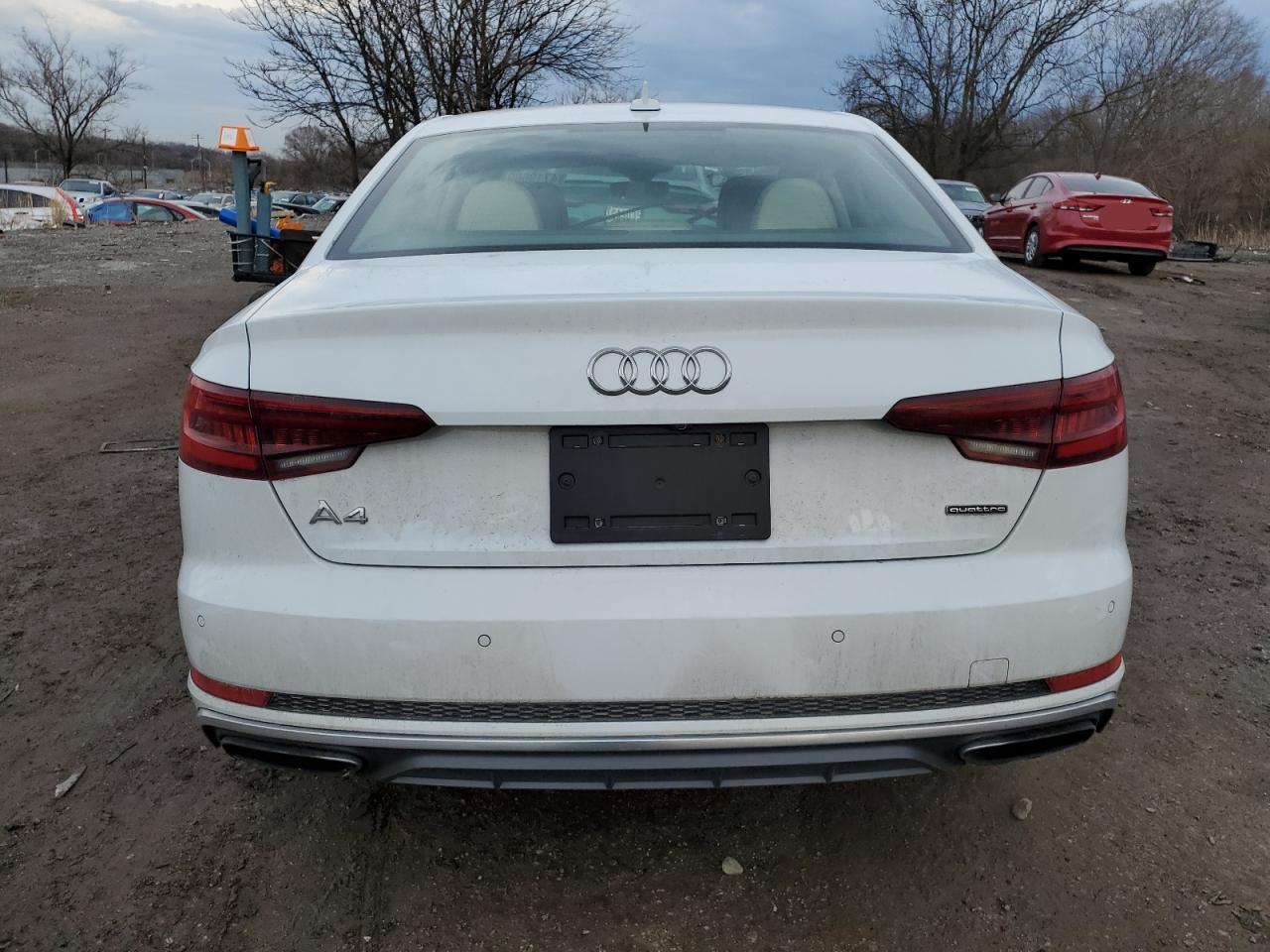 2019 Audi A4 VIN WAUENAF40KA111665 Copart auction photo, front end / rear end damage thumbnail 6