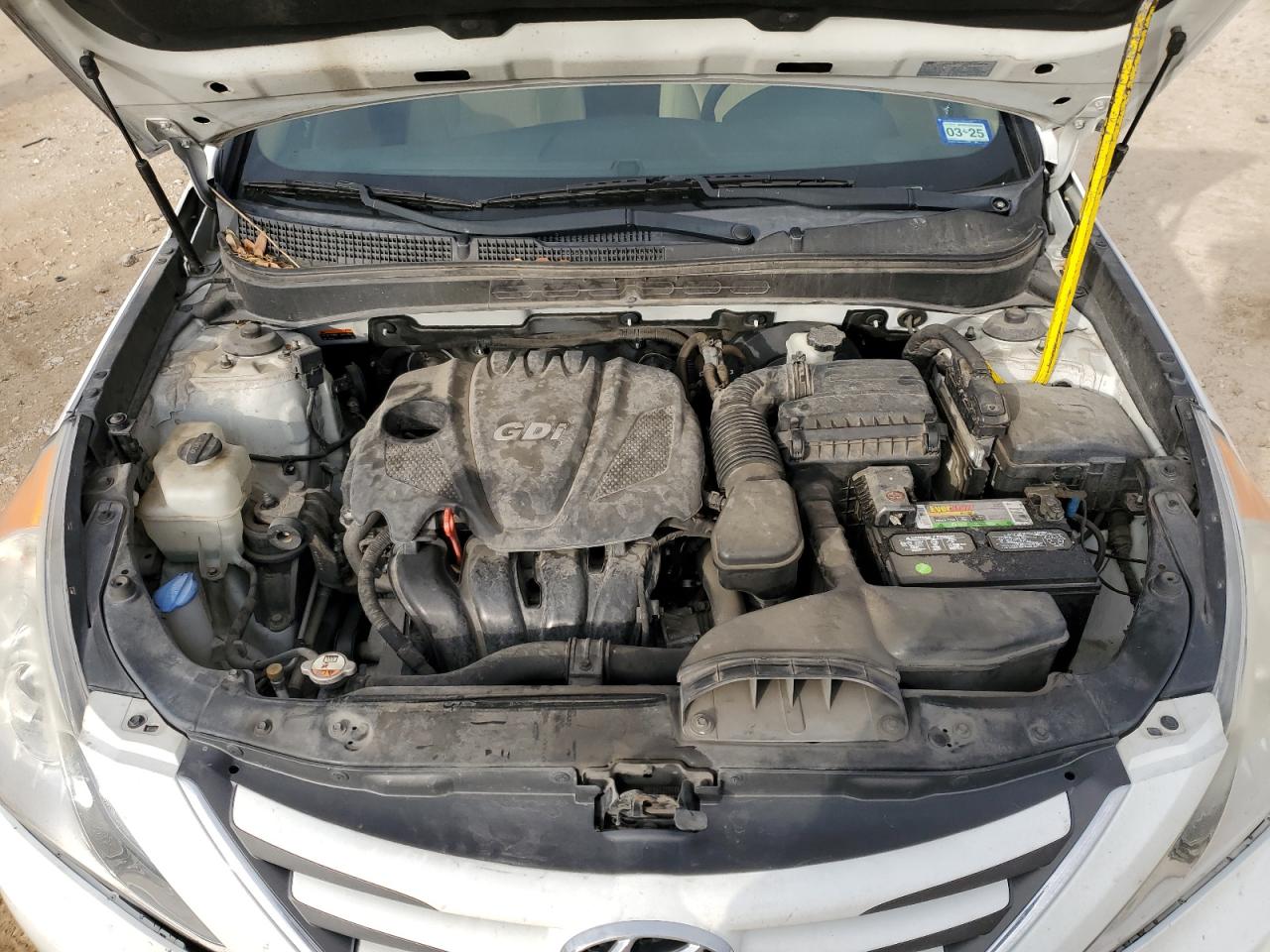 2014 Hyundai Sonata VIN 5NPEB4AC5EH861748 Copart auction photo, side / front end damage thumbnail 12