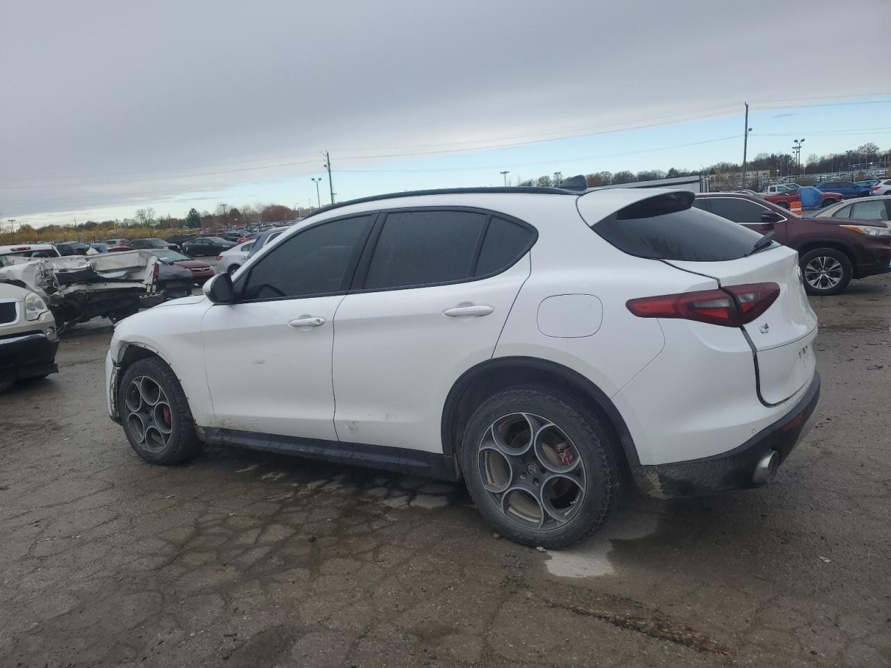 2018 Alfa Romeo Stelvio VIN ZASFAKPN5J7B93749 Copart auction photo, front end / minor dent/scratches damage thumbnail 2