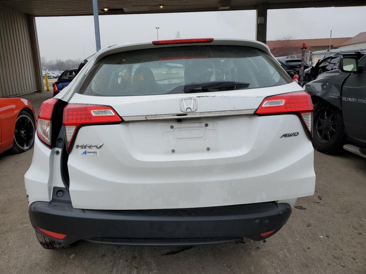2022 Honda HR-V VIN 3CZRU6H32NM723635 Copart auction photo, all over damage thumbnail 6
