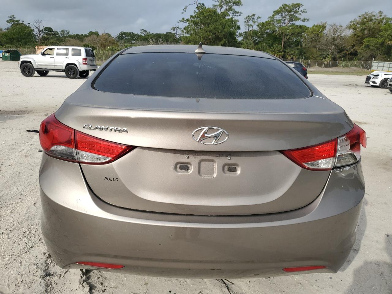 2013 Hyundai Elantra VIN 5NPDH4AE7DH323580 Copart auction photo, front end / rear end damage thumbnail 6