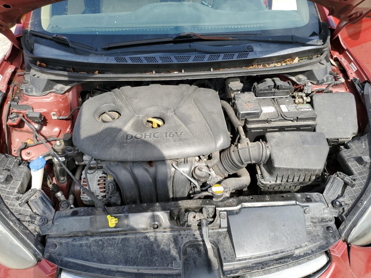 2011 Hyundai Elantra VIN KMHDH4AE1BU099690 Copart auction photo, front end damage thumbnail 11