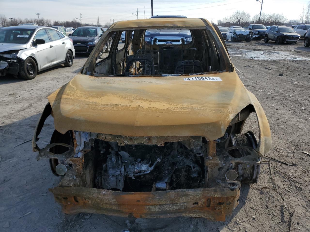 2014 Chevrolet Equinox VIN 2GNFLFEK1E6352573 Copart auction photo, burn damage thumbnail 5