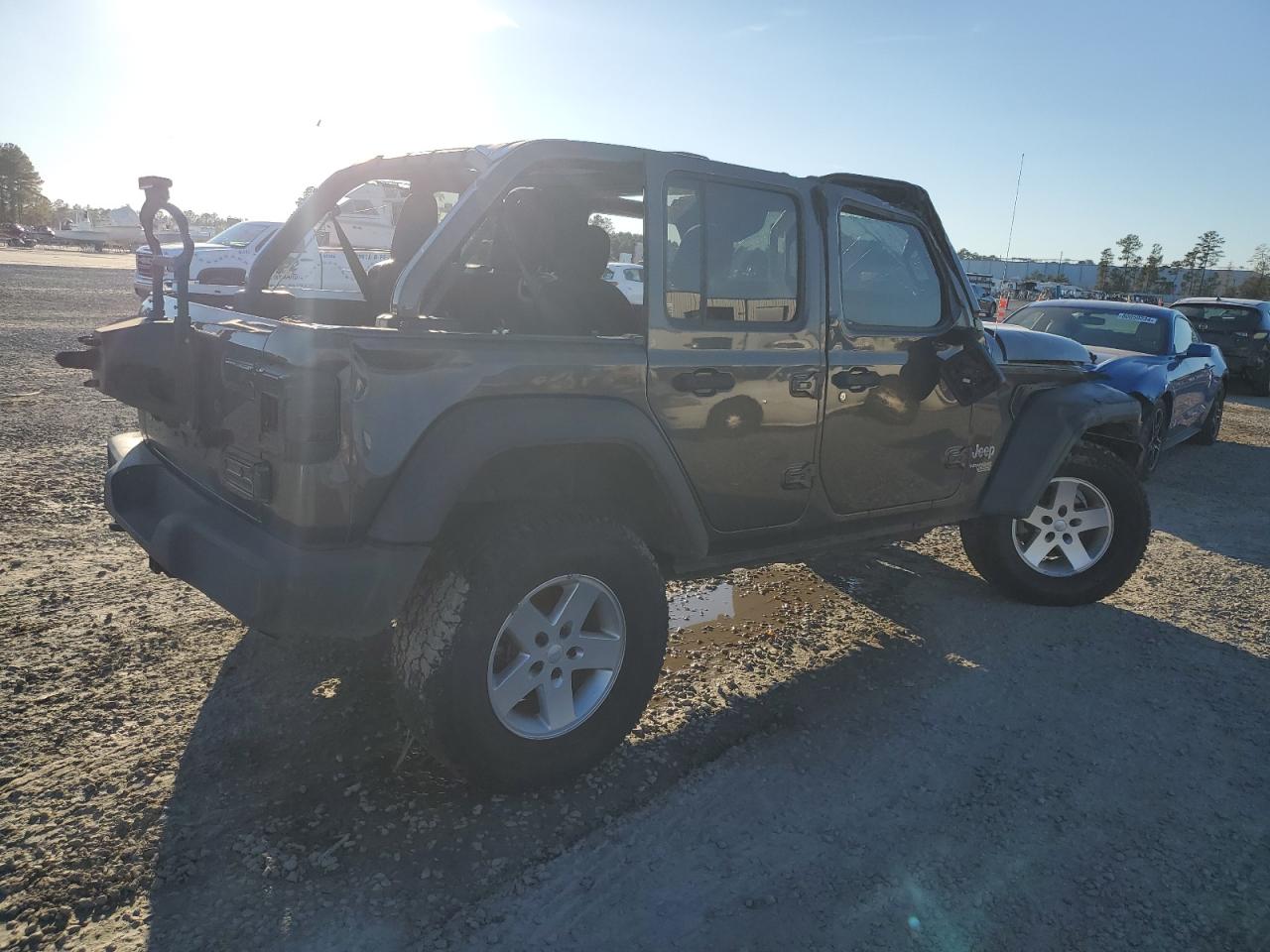 2020 Jeep Wrangler VIN 1C4HJXDN4LW114910 Copart auction photo, all over damage thumbnail 3