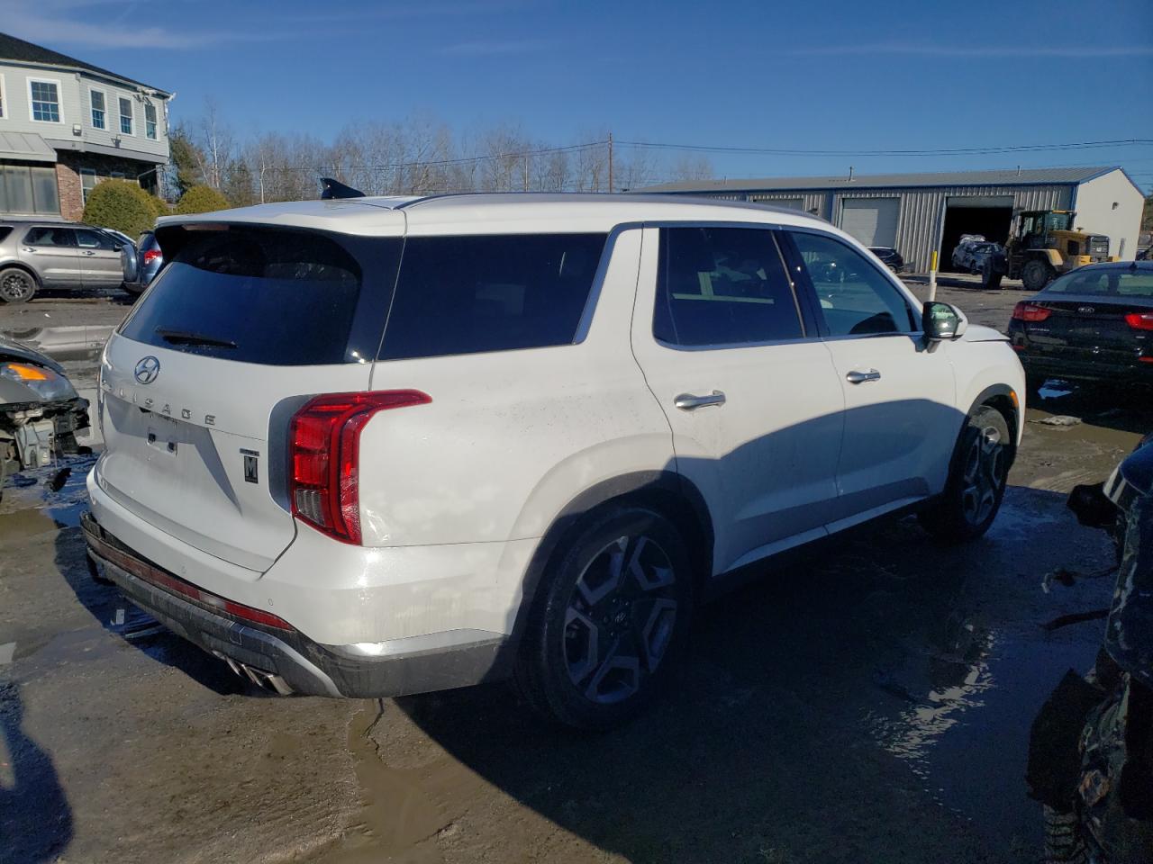 2024 Hyundai Palisade VIN KM8R5DGEXRU718044 Copart auction photo, front end / rear end damage thumbnail 3